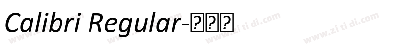 Calibri Regular字体转换